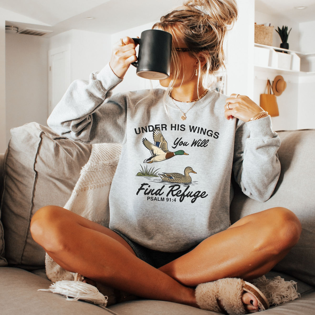 I Find Refuge Under Your Wing Sweatshirt (Multiple Colors)