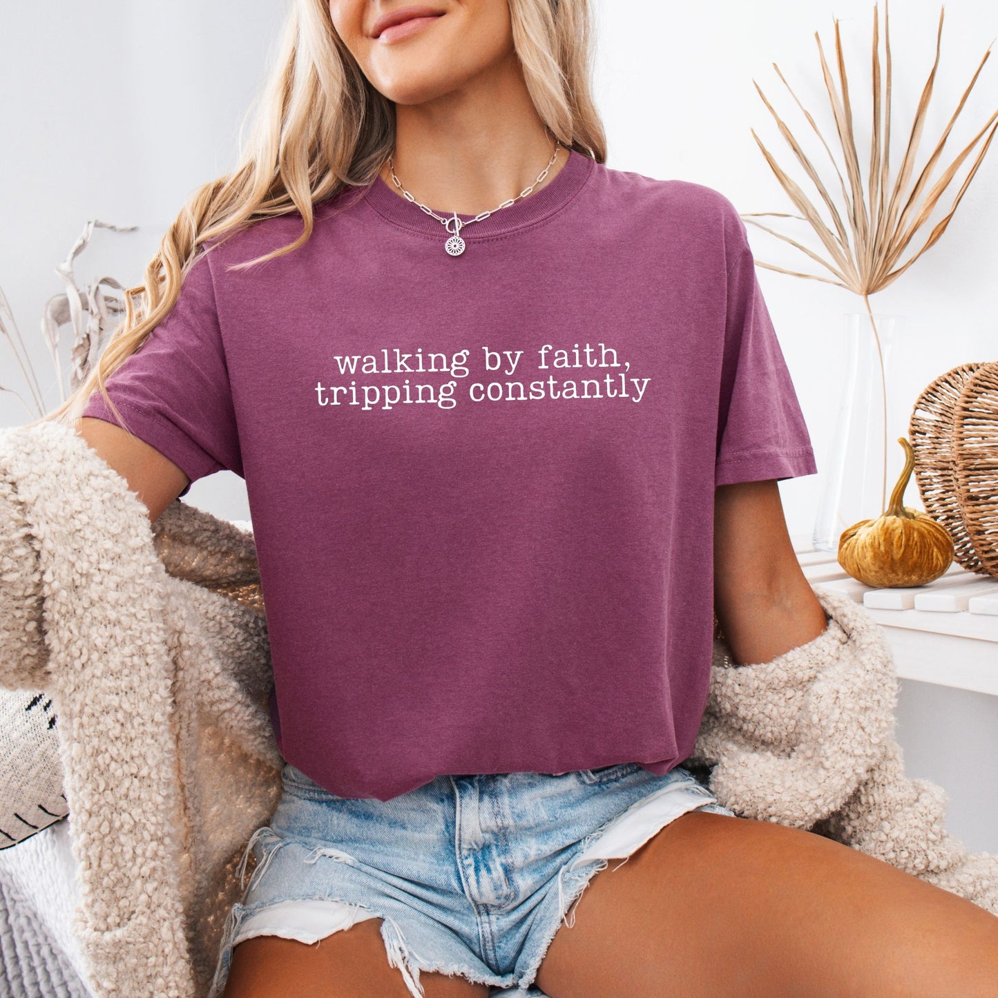 Walking By Faith Tee (Multiple Colors)