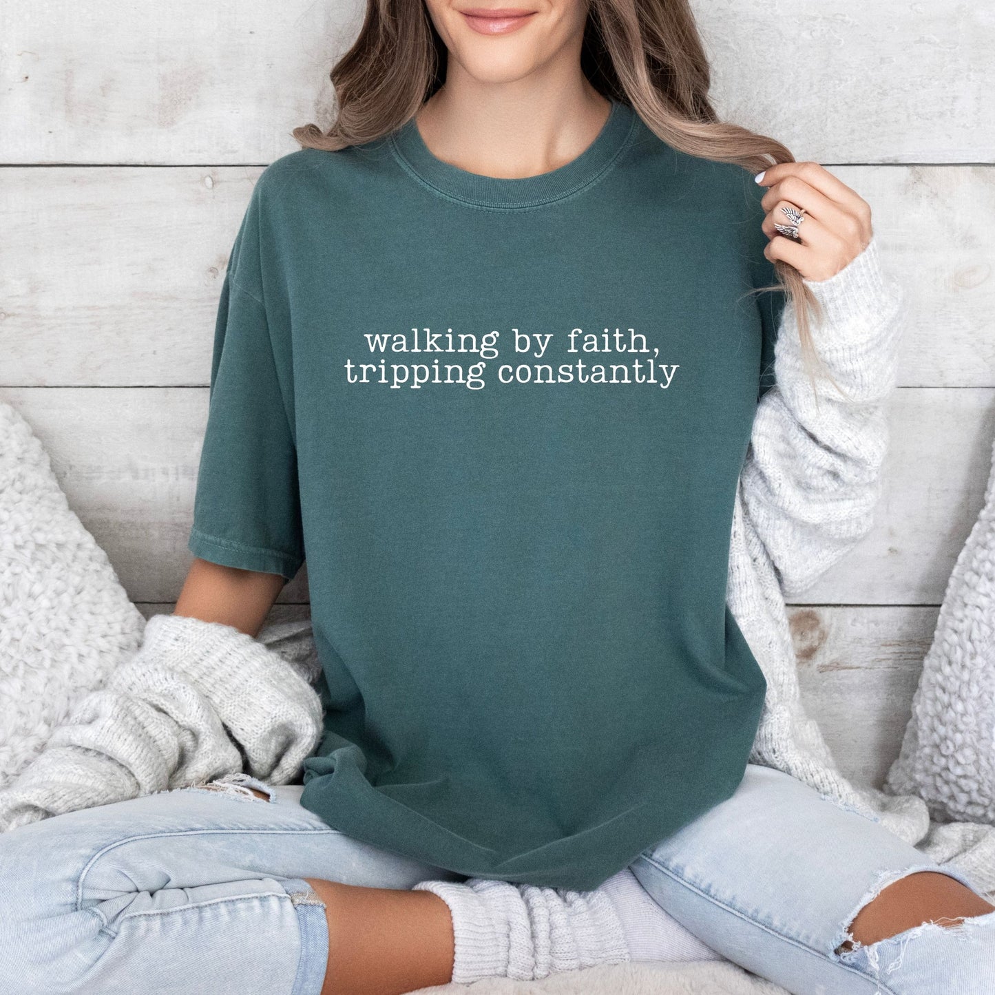Walking By Faith Tee (Multiple Colors)
