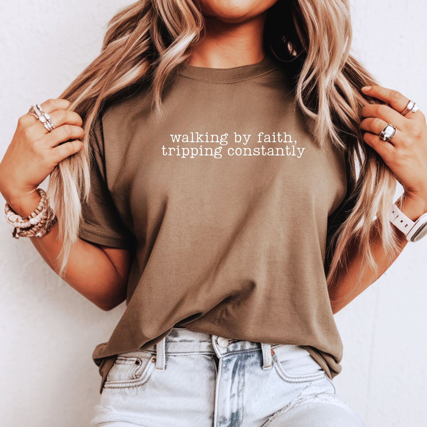 Walking By Faith Tee (Multiple Colors)