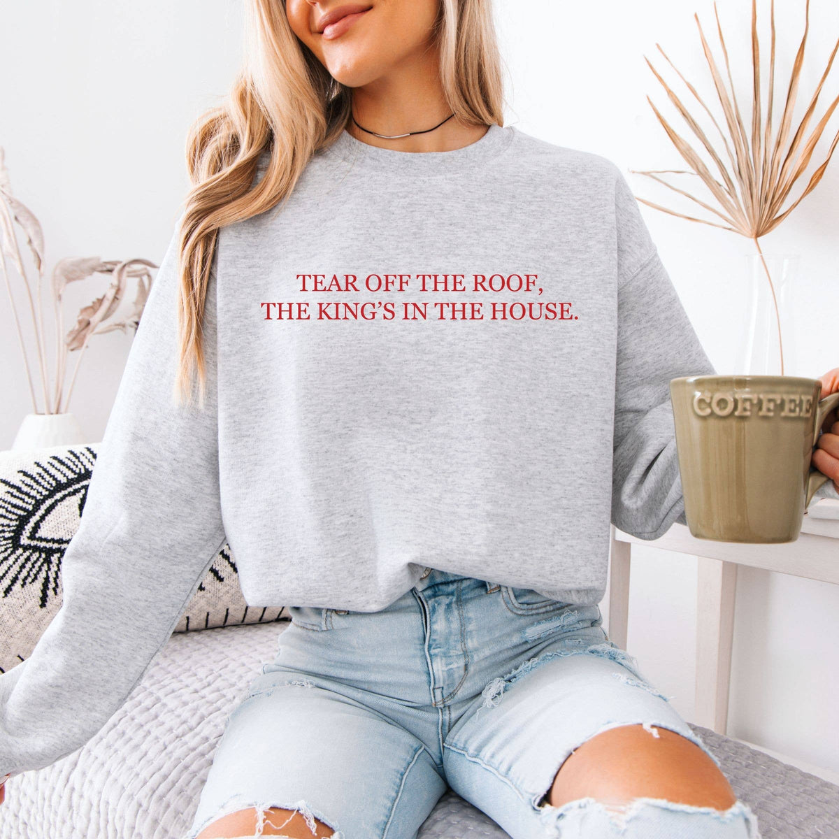 Tear Down the Roof Christian Jesus Fall Graphic Sweatshirt