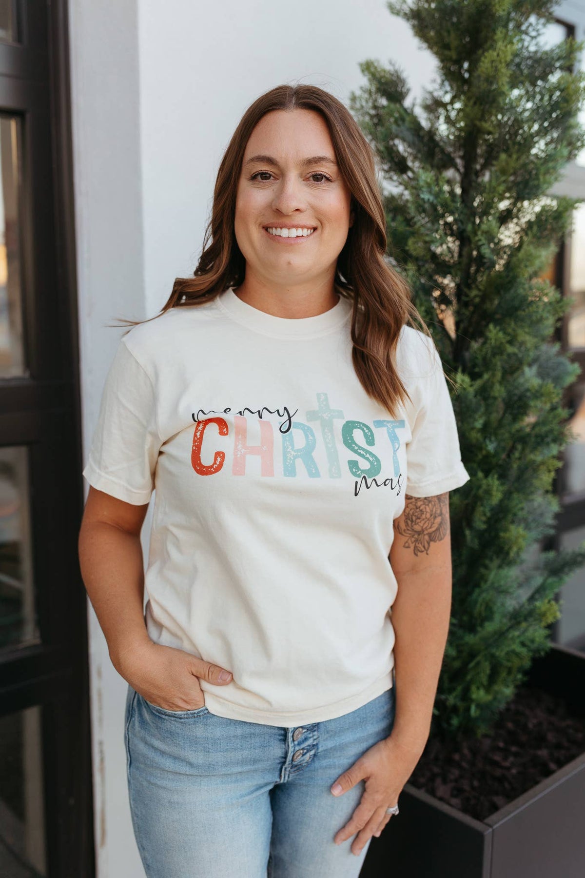 Merry CHRISTmas - Christmas Graphic Tee - Christmas