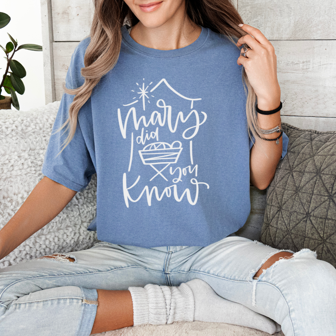 Mary Did You Know Christmas Tee- Graphic Christmas Tee