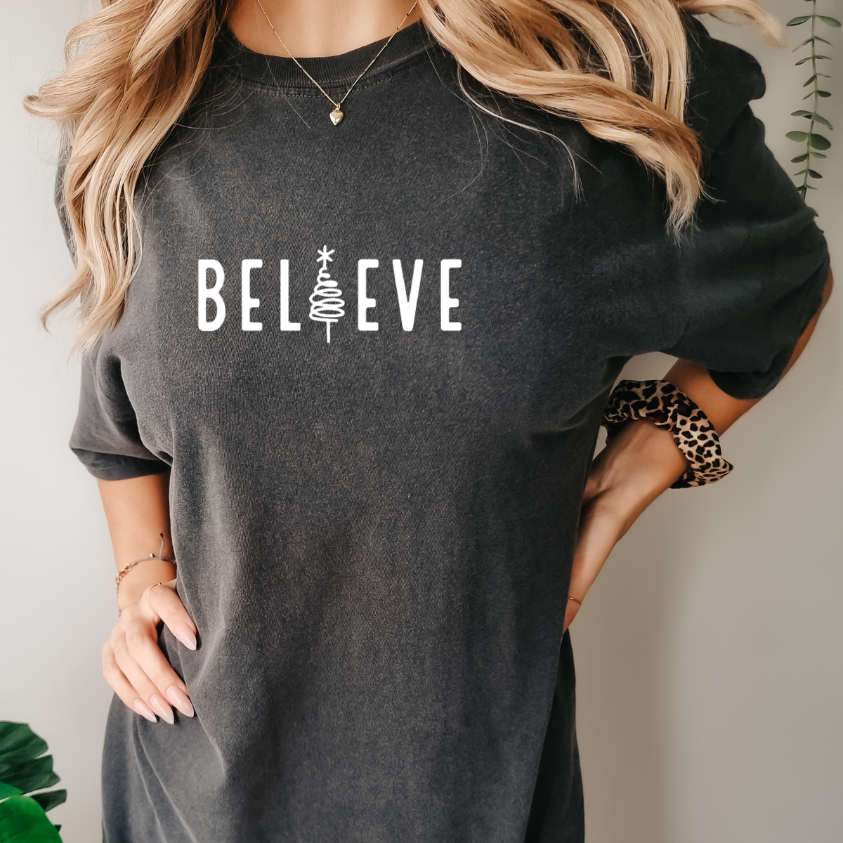 Believe Christmas Tshirt - Christmas Tee - Graphic Tee