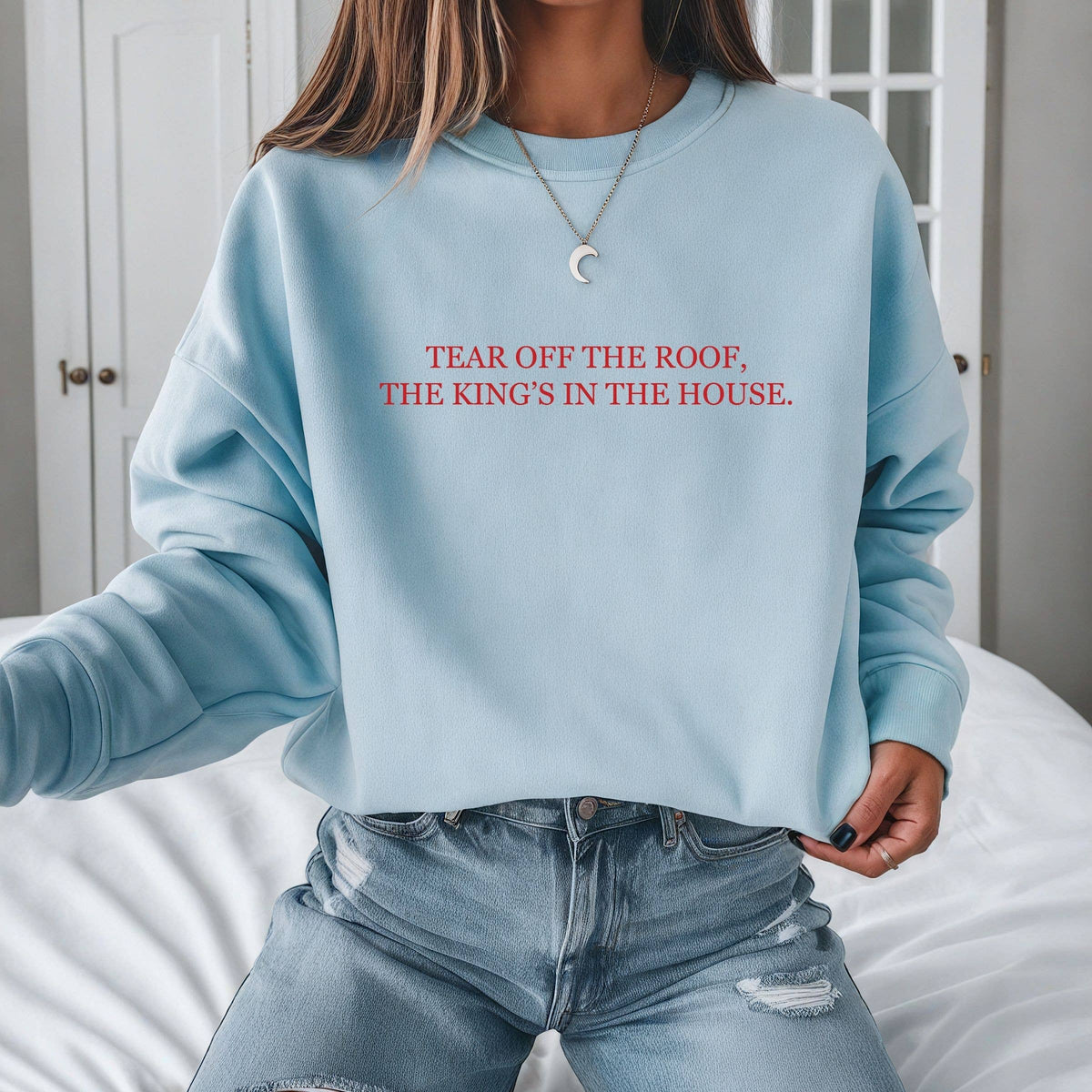 Tear Down the Roof Christian Jesus Fall Graphic Sweatshirt