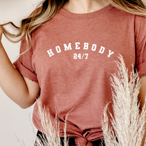 Homebody Soft Style Tee - Heather Clay