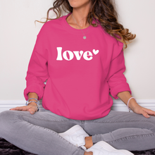 Load image into Gallery viewer, Love Sweatshirt - (Multiple Color Options)
