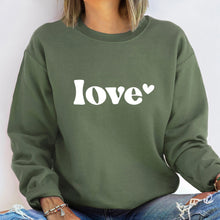 Load image into Gallery viewer, Love Sweatshirt - (Multiple Color Options)
